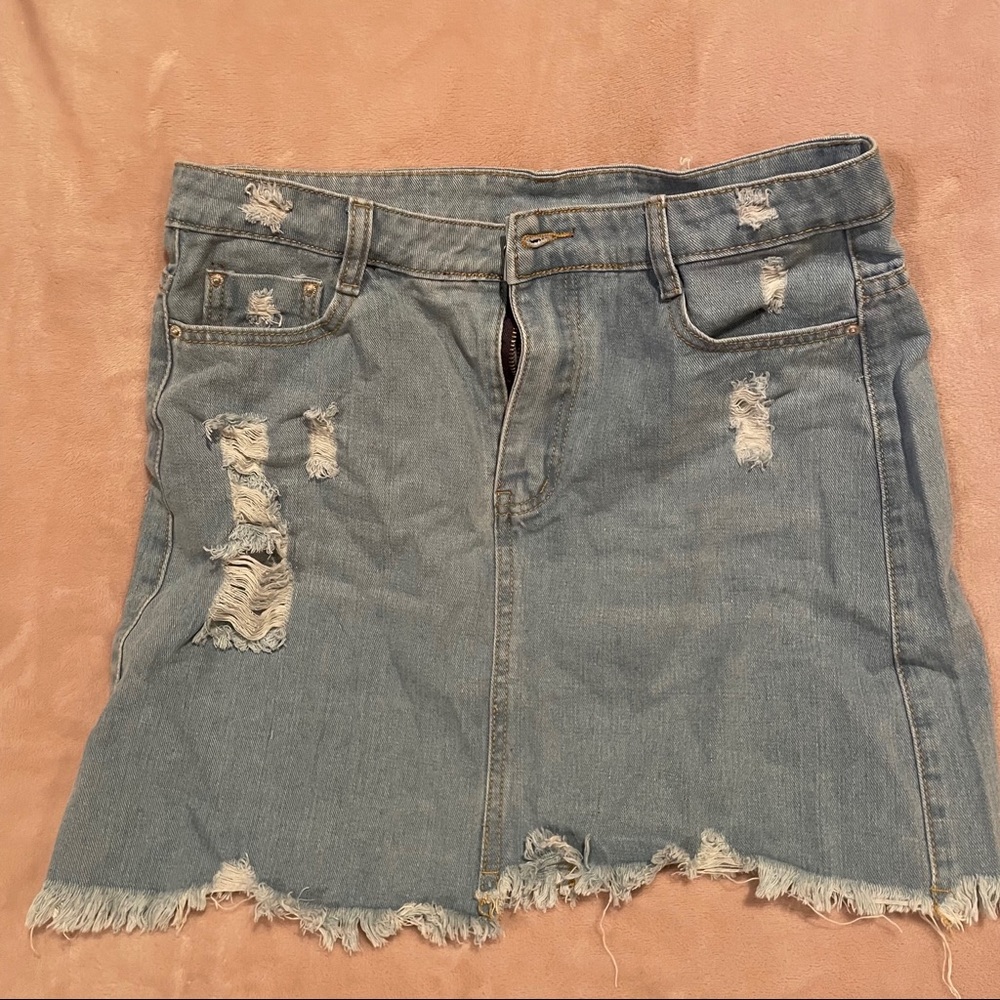 Shein jean skirt